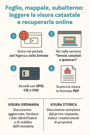 Leggere la visura catastale della propria casa e ottenerla online
